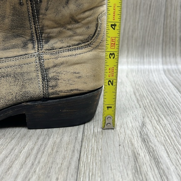 Steve Madden Autry Womens Bootie Distressed Leather Western Ankle size 7 - Picture 5 of 10